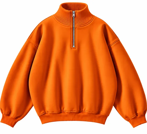 Orange_Oversized_Quarter_Zip_Sweatshirt_for_Women