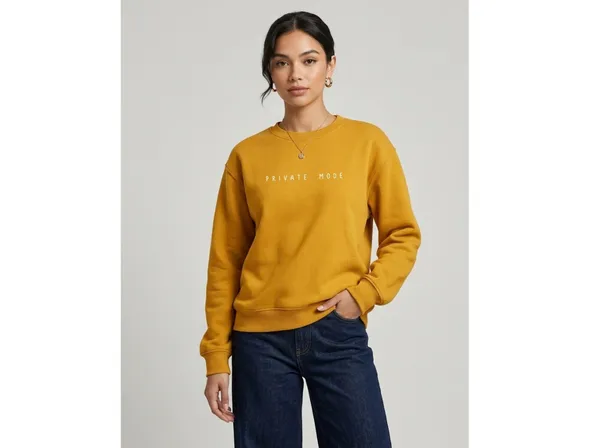 Mustard_Regular_Fit_Sweatshirt_for_Unisex