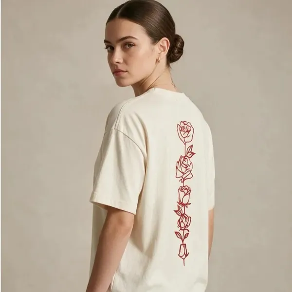 Cream_Casual_T_Shirt_For_Women