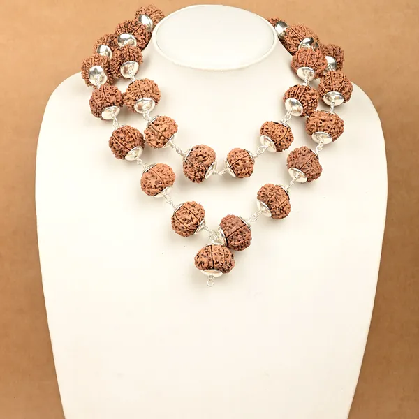 15_Mukhi_Nepali_Rudraksha_925_Silver_Caps_Kantha_Mala