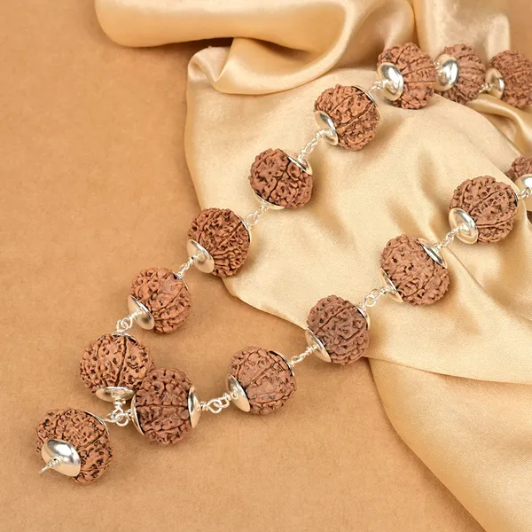 15_Mukhi_Nepali_Rudraksha_925_Silver_Caps_Kantha_Mala