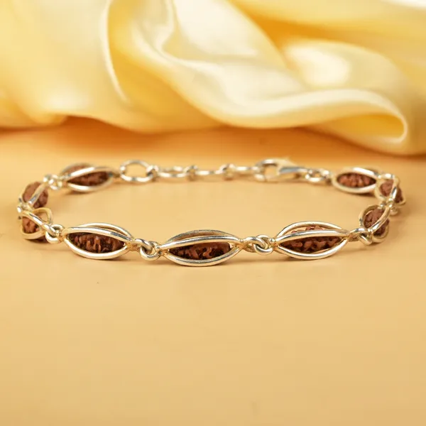 1_Mukhi_Rudraksha_925_Silver_Cage_Design_Bracelet