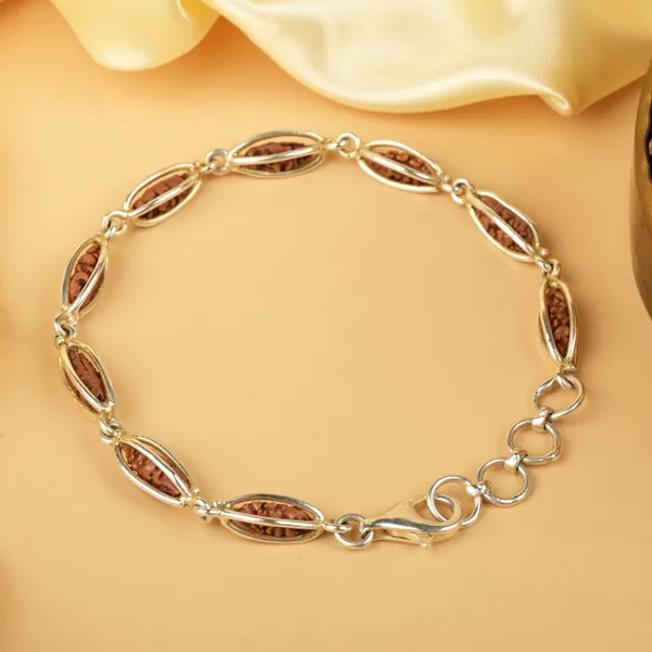 1_Mukhi_Rudraksha_925_Silver_Cage_Design_Bracelet