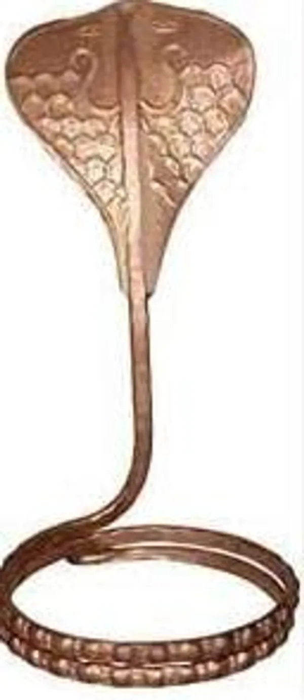 A_S_Ventures_Light_Weight_Copper_Shivling_Naag_Small_25_G_5_X_5_X_10_Cm_Hood_Width_3_Cms_Red_Standard_Ptss_43