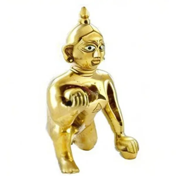 A_S_Ventures_Laddu_Gopal_Murti_Brass_Idol_With_Shringar_Set_Of_Mukut_Mala_Bansuri_Asan_And_2_Dresses_For_God_Krishna_Ladoo_Gopal_Dress_Combo_1_No
