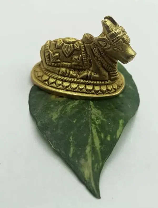 A_S_Ventures_Nandi_Vahan_Of_Shiv_Ji_Beautiful_Hand_Carved_And_Spiritual_Product_In_Brass_Gold_For_Temple_Mandir