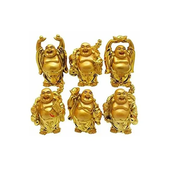 A_S_Ventures_Feng_Shui_Laughing_Buddha_6_Different_Poses_Set_Figurine_Golden_Statue_Decorative_Showpiece_For_Money_Wealth_Good_Luck_Decorative_Idol