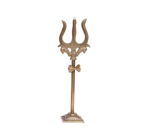 A_S_Ventures_Lord_Shiva_Trishul_Statue_With_Square_Stand_And_Hand_Hammered_Sound_Damru_Small_Size_2_5_Inch_Wooden_Damru_For_Puja_Temple