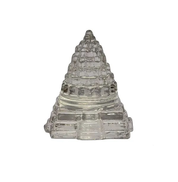 A_S_Ventures_Sphatik_Shree_Laxmi_Meru_Yantra_Crystal_Shri_Yantra_100_Pure_Original_For_Temple_Diwali_Weight_50_60_Grams_4x4x5_Cm_Lxbxh_Big