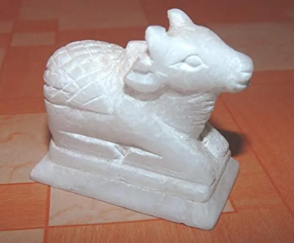 A_S_Ventures_White_Marble_Stone_Nandi_Idol_Handcrafted_White_Nandi_Maharaj_Statue_Shiv_Ji_Cow_Nandi_Small_5cm_For_Home_Puja_Shivling_Shivratri_Saawan_Worship