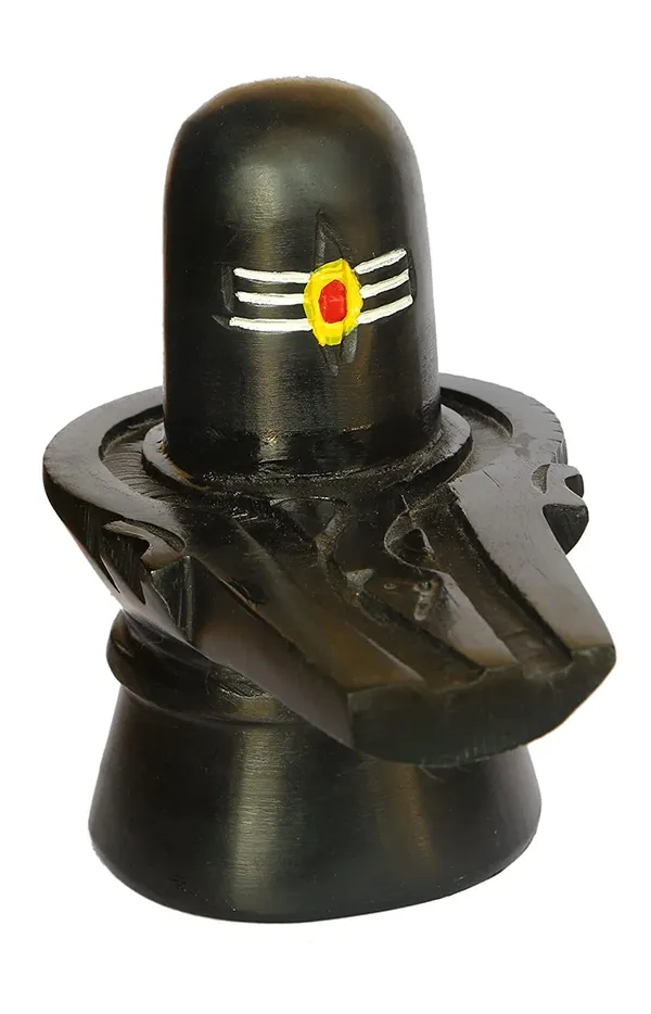 A_S_Ventures_Handcrafted_Tilak_Black_Marble_Shiva_Lingam_Shiv_Ling_Mahadev_Idol_Murti_Statue_Moorti_For_Home_Puja_Jalabhishekam_Shiva_Blessings_7_5_Cm_Stone_Black