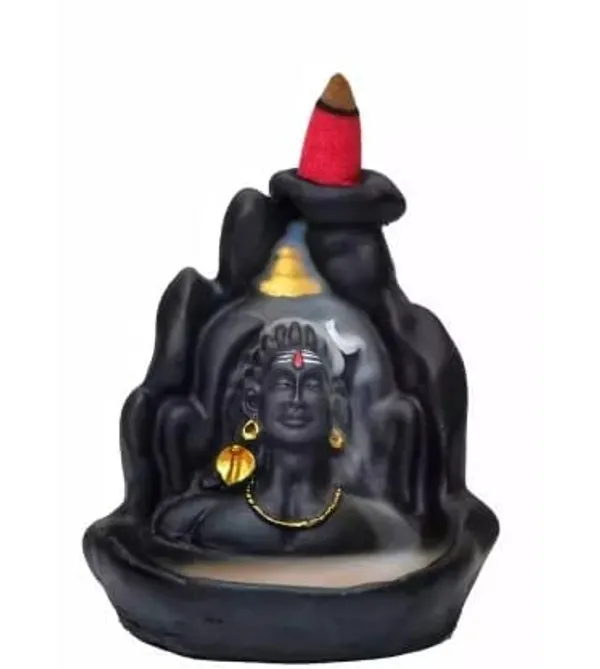 A_S_Ventures_Combo_Of_Lord_Shiva_And_Lord_Ganesh_Backflow_Fountain_Adiyogi_Smoke_With_Golden_Ganesha_Fountain_Idol_Statue_With_20_Backflow_Sticks_Pack_Of_2