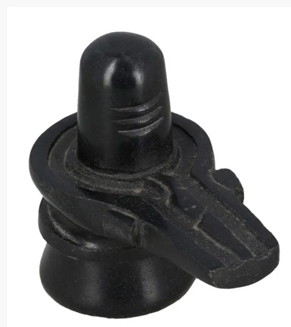 A_S_Ventures_Heavy_3_Inch_Medium_Black_Marble_Shiva_Lingam_Oval_Shape_Size_Aprox_8_Cm_220_Gram_Shivling_For_Home_Puja_Jalabhishekam_Shiv_Blessings