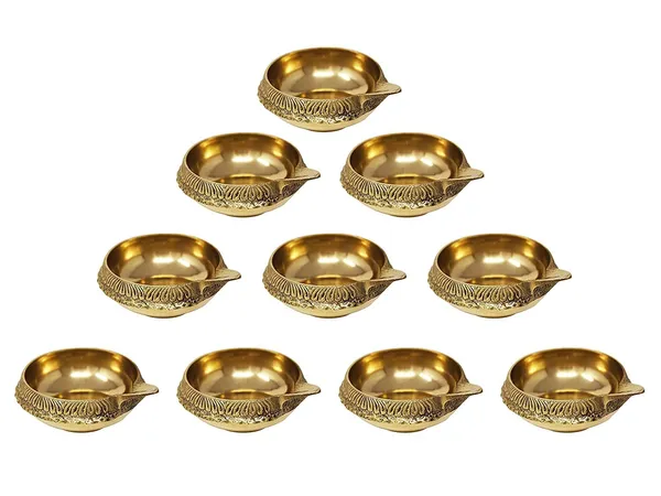A_S_Ventures_Handcrafted_Kuber_Brass_Diya_Akhand_Diya_For_Puja_Small_Heavy_Base_Aarti_Diya_Pure_Brass_Kuber_Diya_Puja_Brass_Oil_Lamp_Deepak_For_Diwali_Puja_Temple_Home_Decor_Pack_Of_6