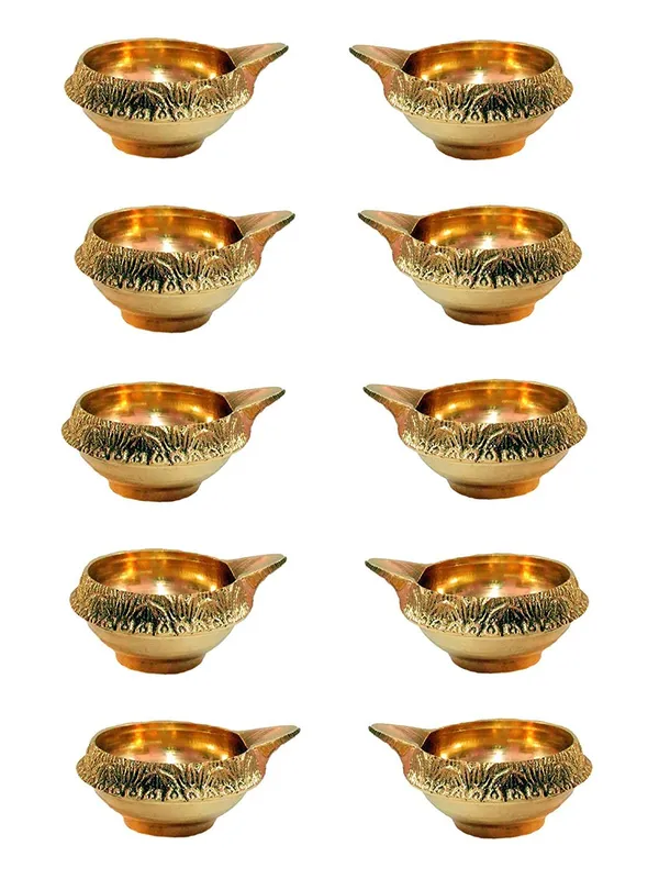 A_S_Ventures_Handcrafted_Kuber_Brass_Diya_Akhand_Diya_For_Puja_Small_Heavy_Base_Aarti_Diya_Pure_Brass_Kuber_Diya_Puja_Brass_Oil_Lamp_Deepak_For_Diwali_Puja_Temple_Home_Decor_Pack_Of_6