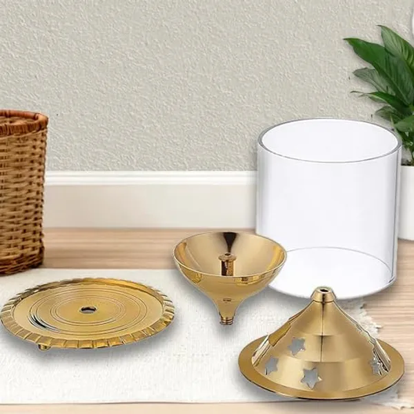 A_S_Ventures_Borosilicate_Brass_Akhand_Diya_With_Glass_Decorative_Brass_Glass_Oil_Lamp_Tea_Light_Holder_Oil_Lamp_Lantern_For_Durga_Pooja_Diwali_Temple