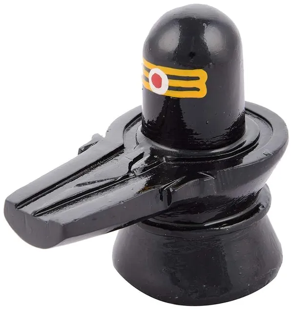A_S_Ventures_Tilak_Marble_Shivling_Stone_Shivlinga_Black_Shivling_Idol_Shiva_Lingam_For_Home_Puja_Abhishekam_Black