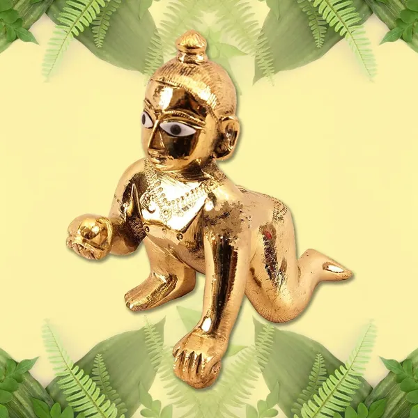 A_S_Ventures_Brass_Laddu_Gopal_Idol_Baby_Laddoo_Krishna_Murti_Laddu_Gopal_Ji_Kanha_Ji_Krishna_Ji_Attractive_Pure_Ashtdhatu_Laddu_Gopal_Number_1_Number_2_Brass_Gold