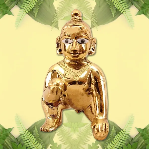 A_S_Ventures_Brass_Laddu_Gopal_Idol_Baby_Laddoo_Krishna_Murti_Laddu_Gopal_Ji_Kanha_Ji_Krishna_Ji_Attractive_Pure_Ashtdhatu_Laddu_Gopal_Number_1_Number_2_Brass_Gold