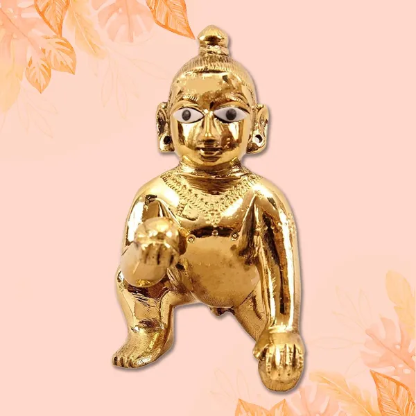 A_S_Ventures_Brass_Laddu_Gopal_Idol_Baby_Laddoo_Krishna_Murti_Laddu_Gopal_Ji_Kanha_Ji_Krishna_Ji_Attractive_Pure_Ashtdhatu_Laddu_Gopal_Number_1_Number_2_Brass_Gold
