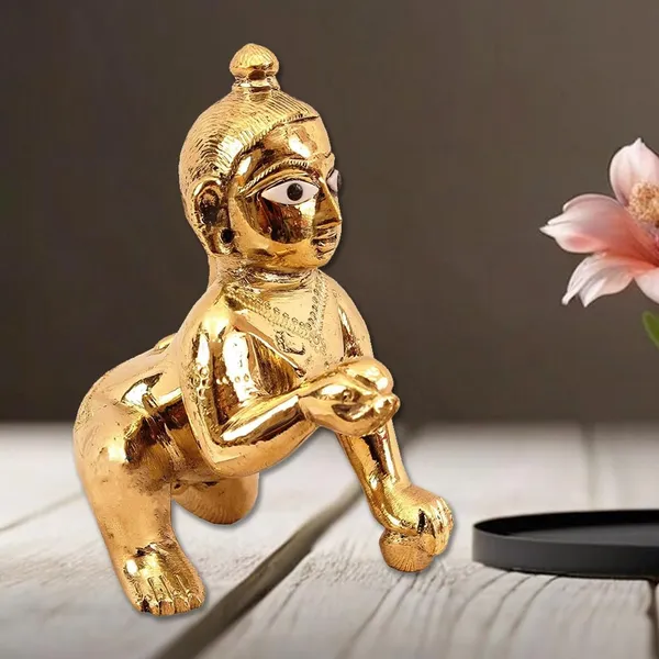 A_S_Ventures_Brass_Laddu_Gopal_Idol_Baby_Laddoo_Krishna_Murti_Laddu_Gopal_Ji_Kanha_Ji_Krishna_Ji_Attractive_Pure_Ashtdhatu_Laddu_Gopal_Number_1_Number_2_Brass_Gold