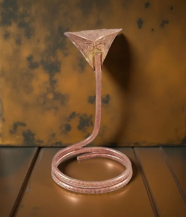 A_S_Ventures_Elegant_Copper_Snake_Idol_3_Inch_Naag_Design_For_Shivling_Decoration_Vastu_Puja_Serpent_Symbol_For_Home_Temple