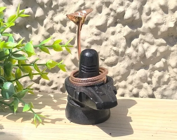 A_S_Ventures_Copper_Naag_With_Black_Shivling_For_Sawan_Pooja_Small_Shivling_Idol_For_Home_Temple_Office_Car_Lord_Shiva_Murti_For_Shravan_Mahashivratri_Daily_Worship_Spiritual_Gift