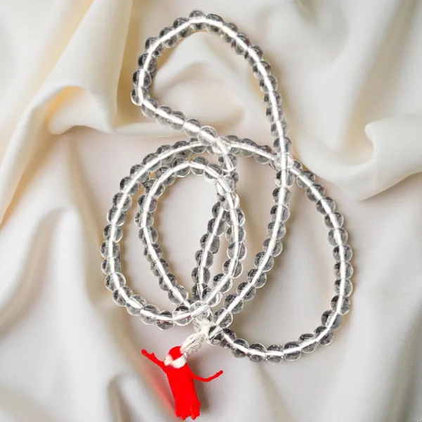 A_S_Ventures_Clear_Crystal_Quartz_Sphatik_Jaap_Mala_108_1_Natural_Beads_For_Meditation_Reiki_Yoga_Chakra_Healing_Mantra_Chanting_And_Spiritual_Energy_White_Quartz_Rosary_For_Men_Women