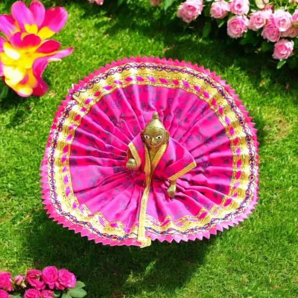 A_S_Venturtes_Beautiful_Laddu_Gopal_Dress_Set_Krishna_God_Dress_Bhagwan_Ki_Poshaak_Dev_Vastra_Set_Of_4_For_Size_1_Laddu_Gopal_Vastra_Multicolor_Religious