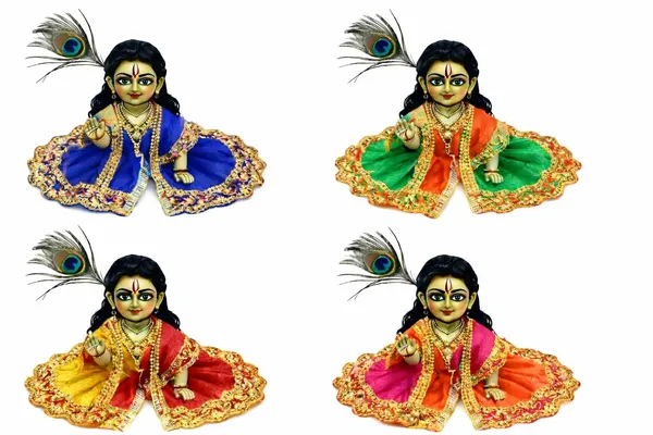 A_S_Venturtes_Beautiful_Laddu_Gopal_Dress_Set_Krishna_God_Dress_Bhagwan_Ki_Poshaak_Dev_Vastra_Set_Of_4_For_Size_1_Laddu_Gopal_Vastra_Multicolor_Religious