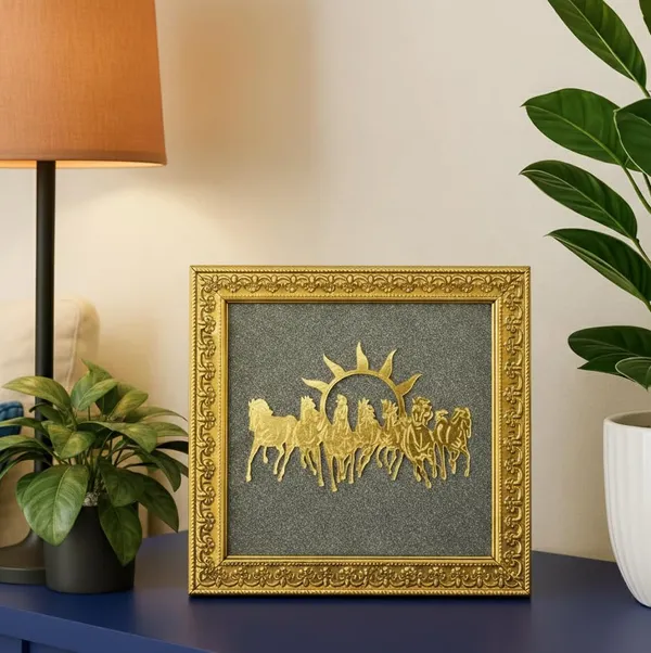 A_S_Ventures_7_Horses_On_Pyrite_Stone_For_Wealth_Career_Growth_7_Running_Horses_Vastu_Wall_Decor_Raw_Pyrite_Money_Attraction_Frame_Success_Fame_Energy_Wall_Hanging_7_5x7_5_Inch_1_Pcs