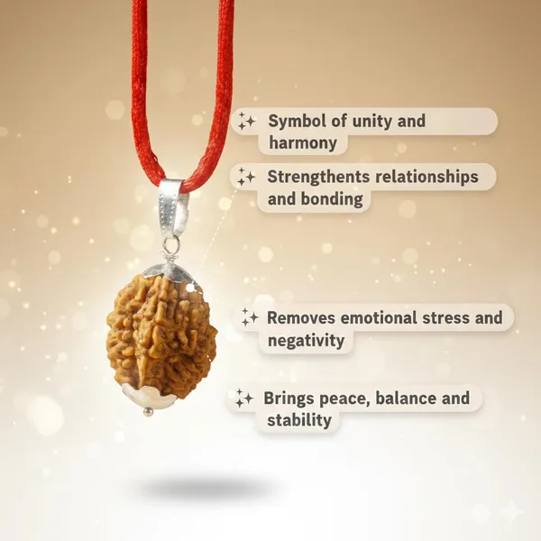 A_S_Ventures_2_Mukhi_Rudraksha_Original_Two_Face_Rudraksh_Pendant_Natural_Bead_For_Relationship_Harmony_Moon_Planet_Inner_Peace_Spiritual_Gift_For_Men_Women