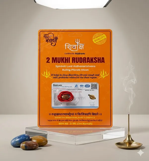 A_S_Ventures_2_Mukhi_Rudraksha_With_Two_Faced_Rudraksha_For_Positive_Energy_Silver_Pendent_With_Red_Thread_With_Original_Certificate_Scan_And_Verify_Dana_Unisex_For_Men_Women