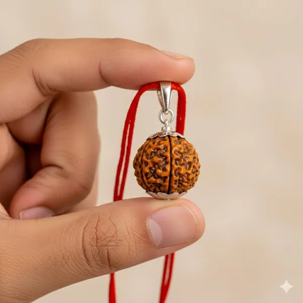 A_S_Ventures_4_Mukhi_Rudraksha_With_Pendant_Lab_Certified_4_Mukhi_Rudraksha_Pendant_Spiritual_Growth_For_Men_Women_Four_Mukhi_Rudraksha_4_Face_Rudraksh