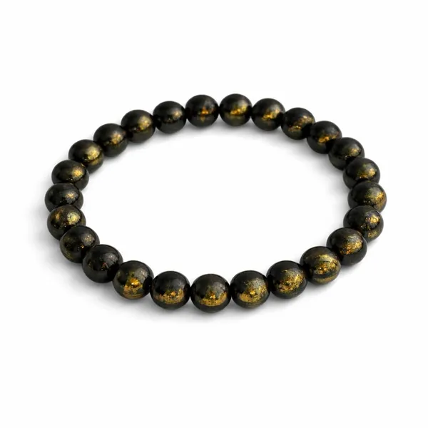 A_S_Ventures_Original_Pyrite_Stone_Beaded_Bracelet_Certified_Pyrite_Healing_Bracelet_For_Positive_Energy_Protection_Office_Wear_Bracelet_For_Men_Women_Money_Magnet_Wealth_Prosperity_Crystal