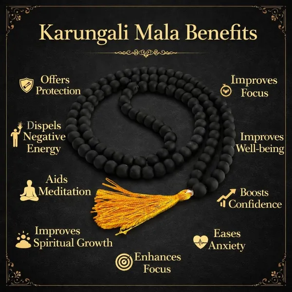 A_S_Ventures_Natural_Karungali_Malai_108_Beads_7mm_Original_Ebony_Wood_Japa_Mala_For_Meditation_Pooja_Spiritual_Protection_Authentic_Karungali_Beads_Necklace_With_Certificate