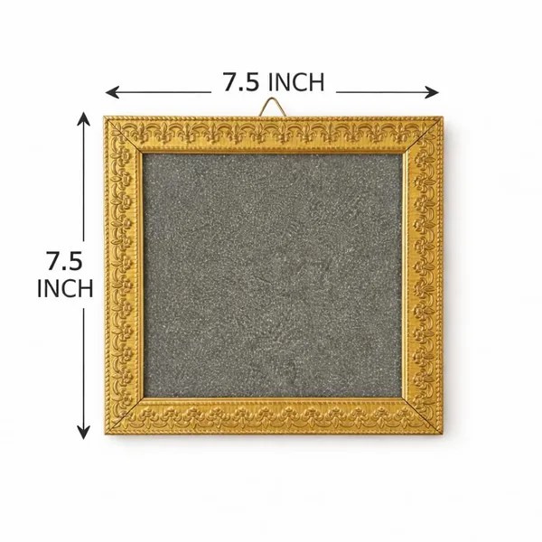 A_S_Ventures_Raw_Pyrite_Crystal_Frame_For_Wealth_Protection_Natural_Pyrite_Stone_Energy_Frame_With_Antique_Gold_Decorative_Border_Vastu_Feng_Shui_Prosperity_Wall_Decor_For_Home_Office_Mandir_7_5_X_7_5_Inch