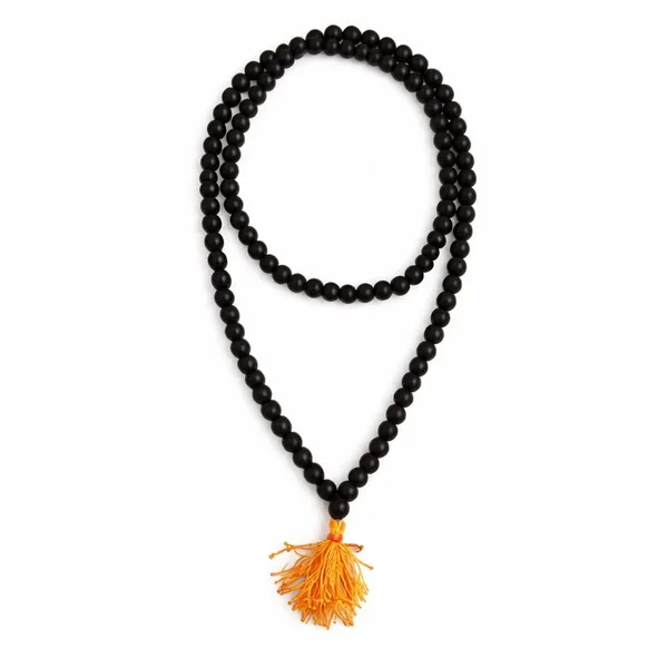A_S_Ventures_100_Natural_Unpolished_Karungali_Malai_7mm_Beads_Original_Black_Ebony_Wood_Karungali_Mala_Necklace_Spiritual_Protection_Mala_For_Meditation_Prayer_Yoga_Positive_Energy