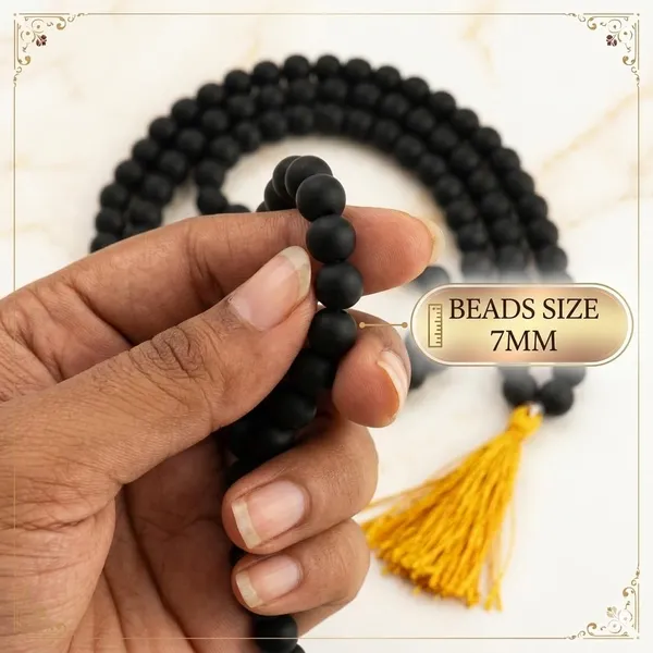 A_S_Ventures_100_Natural_Unpolished_Karungali_Malai_7mm_Beads_Original_Black_Ebony_Wood_Karungali_Mala_Necklace_Spiritual_Protection_Mala_For_Meditation_Prayer_Yoga_Positive_Energy