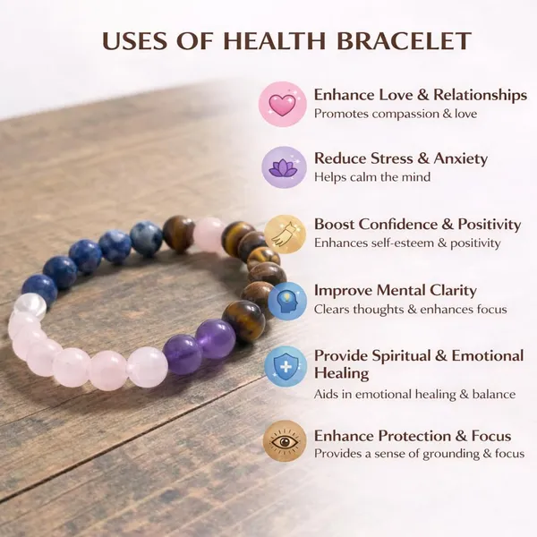 A_S_Ventures_Original_Good_Health_Crystal_Bracelet_Well_Being_Physical_Emotional_Balance_Self_Care_Vitality_Stress_Relief_Chakra_Healing_Bracelet_Certified_Multi_Crystal_Healing_For_Men_Women