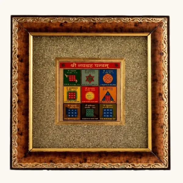 A_S_Ventures_Shri_Navagraha_Yantram_For_Home_Vastu_Astrology_Remedy_Positive_Energy_Wealth_Protection_Spiritual_Wall_Decor_Gift_Item_Navgrah_Yantra_On_Pyrite_Frame_7_5x7_5_Inch