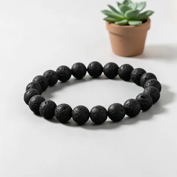 A_S_Ventures_Lava_Energy_Bracelet_For_Healing_Protection_Natural_Black_Lava_Beads_Stretchable_Unisex_Bracelet_For_Yoga_Meditation_Daily_Wear