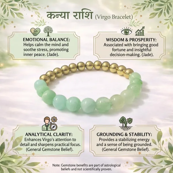 A_S_Ventures_Green_Aventurine_Amazonite_Gemstone_Bracelet_For_Virgo_Kanya_Rashi_Zodiac_Healing_Crystal_Beaded_Bracelet_Lucky_Stone_Bracelet_For_Women_Men_Prosperity_Luck_Positive_Energy_Stretch