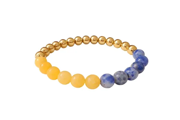 A_S_Ventures_Natural_Yellow_Calcite_Sodalite_Bracelet_Dhanu_Rashi_Sagittarius_Crystal_Bracelet_For_Men_Women_Handmade_Stretch_Gemstone_Bead_Jewelry_With_Gold_Beads