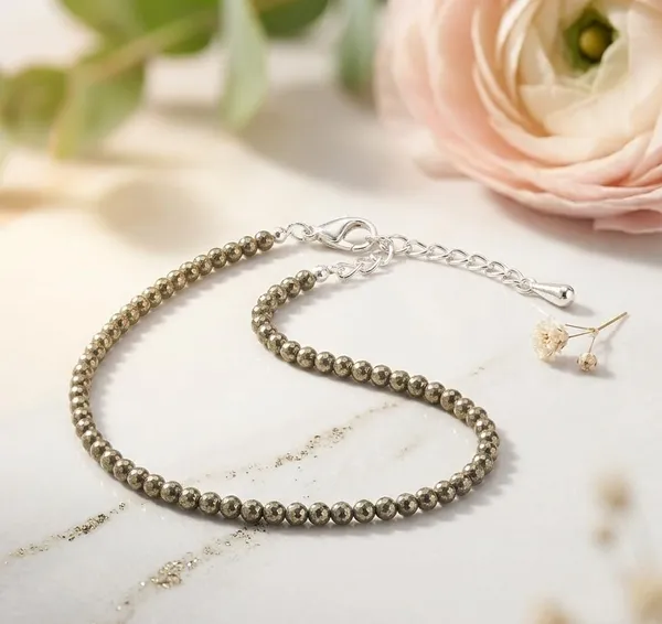 A_S_Ventures_Pyrite_Crystal_Anklet_For_Women_Girls_Genuine_Natural_Pyrite_Gemstone_Beaded_Anklet_Adjustable_Lucky_Charm_Ankle_Bracelet_Healing_Stone_Jewelry_For_Daily_Wear_Beach_Party_Accessories