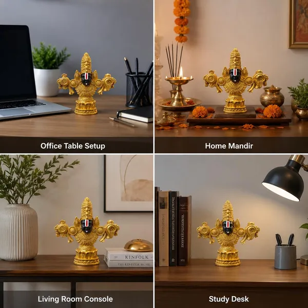 A_S_Ventures_Golden_Tirupati_Balaji_Statue_Lord_Venkateswara_Murti_For_Home_Temple_Office_Decorative_Spiritual_Idol_For_Daily_Worship_Car_Dashboard_Religious_Gift