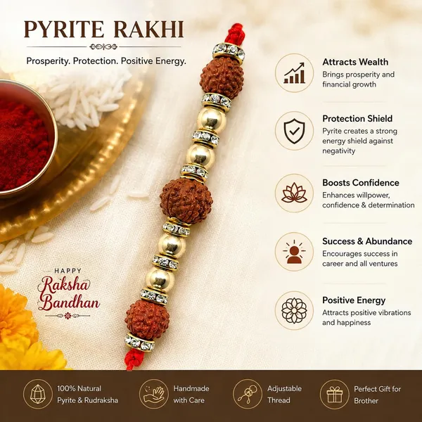 A_S_Ventures_Pyrite_Rudraksha_Rakhi_For_Brother_Handmade_Adjustable_Rakhi_Lucky_Wealth_Protection_Positive_Energy_Raksha_Bandhan_Gift
