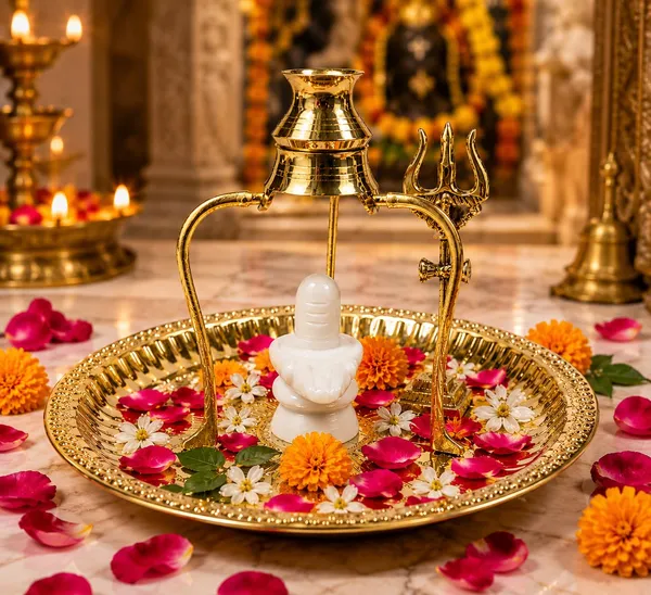 A_S_Ventures_Pure_White_Marble_Shivling_With_Om_Brass_Plate_Trishul_Kalash_Lota_Jaladhari_Set_Shivling_Abhishek_Puja_Set_For_Home_Mandir_Rudrabhishek_Mahashivratri_Sawan_Daily_Shiv_Puja