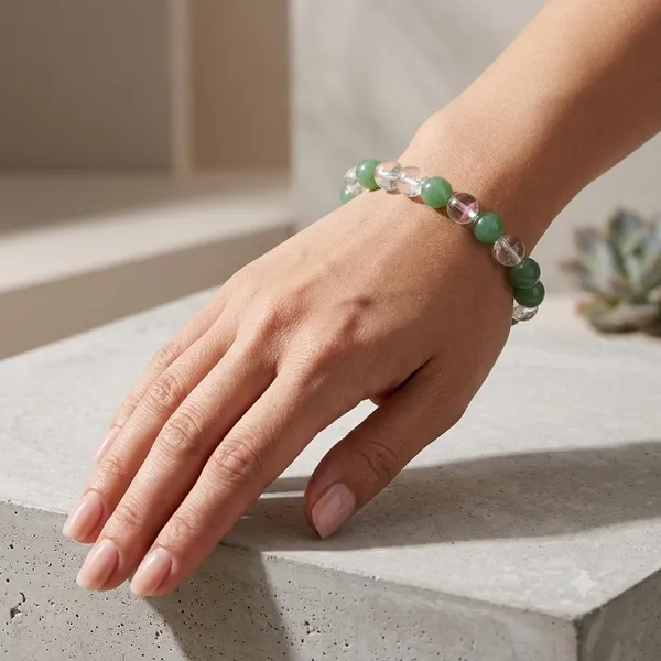 A_S_Ventures_Natural_Green_Aventurine_Sphatik_Bracelet_For_Men_Women_Clear_Quartz_Crystal_Beads_Spiritual_Bracelet_For_Meditation_Focus_Positive_Energy