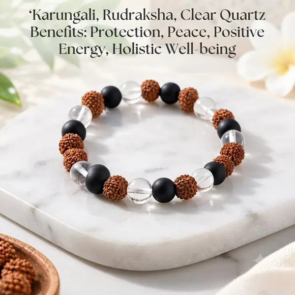 A_S_Ventures_Natural_Karungali_Rudraksha_Sphatik_Bracelet_For_Men_Women_Black_Ebony_Rudraksha_Clear_Quartz_Beads_Traditional_Spiritual_Bracelet_For_Meditation_Daily_Wear